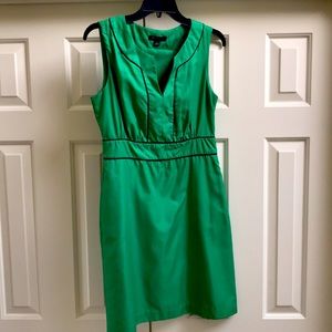 Banana Republic green dress with navy piping